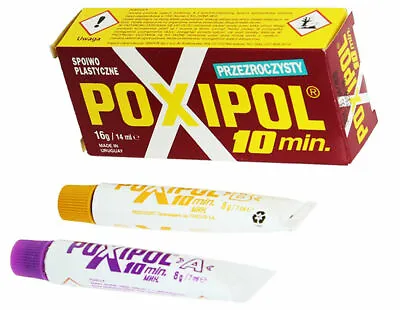 £5.99 • Buy NEW Clear Poxipol Epoxy Putty Metal Ceramic Sealant Wood Glue Strong Easy 10min