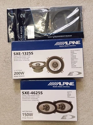 $153.52 • Buy Alpine 5.25  13cm Front Door & Rear Shelf Speaker Upgrade Kit To Fit VW Golf MK2