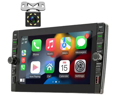 Double DIN WiFi GPS Navigation Car Stereo Radio MP5 Player Carplay Android Auto • $114.01