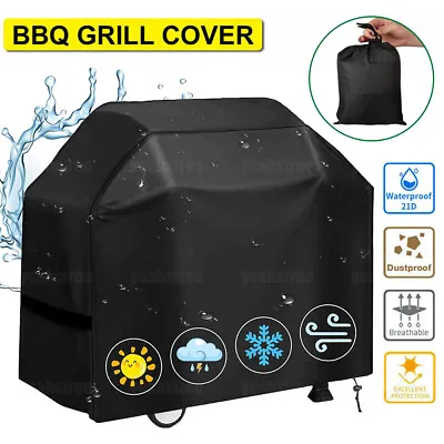 BBQ Gas Grill Cover Barbecue Waterproof Outdoor Heavy Duty UV Protection 57 Inch • $13.29