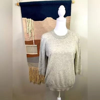 J. Crew Gray 100% Italian Cashmere Sweater Size M • $45