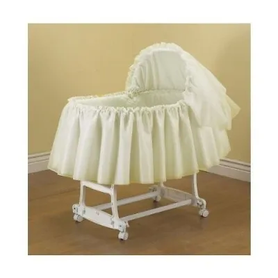 Babykidsbargains Sheer Elegance Organza Bassinet Short Liner Skirt Hood 16x32 • $54.95