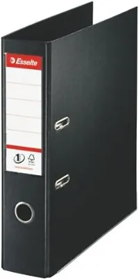 Esselte A4 Lever Arch File Black 72 Mm Spine Plastic 500 Sheets Capacity • £8.99