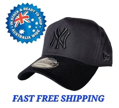 Ny New York Yankees Mbl New Era 9forty Black On Black Snapback Cap Hat La Nba • $36.95