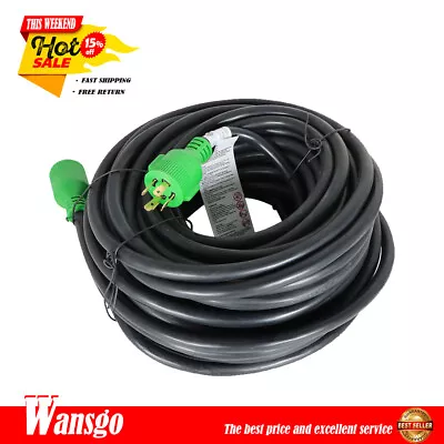 100 FT 30 AMP 4 Prong Generator Extension Cord NEMA L14-30P To L14-30R • $122.17