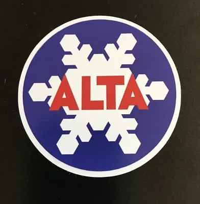 Alta Ski Resort Sticker - Skiing Snowboarding Utah Mountain Sports Powder Burton • $3.99