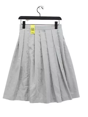 Zara Women's Midi Skirt S Grey 100% Polyester Midi A-Line • £8