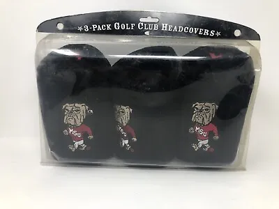 NCAA Mississippi State MSU Bulldogs College GOLF CLUB Drivers HEADCOVERS 1 3 X • $35.99