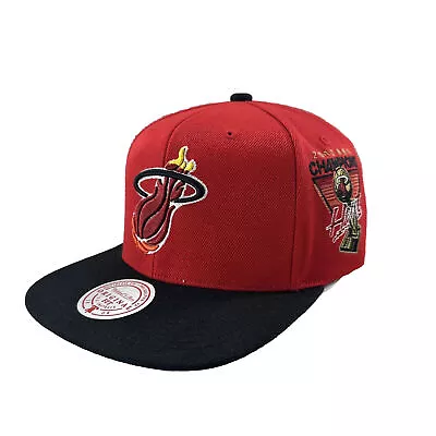 Miami Heat Cap 2012 NBA CHAMPIONS Mitchell & Ness PATCH WORKS Snapback NBA Hat • $31.49