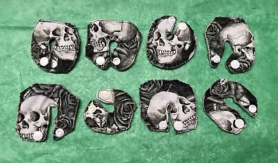 G-tube Pads Button PEG Feeding Tube Pads Mens Skulls And Roses Set Of 8 • $14.95