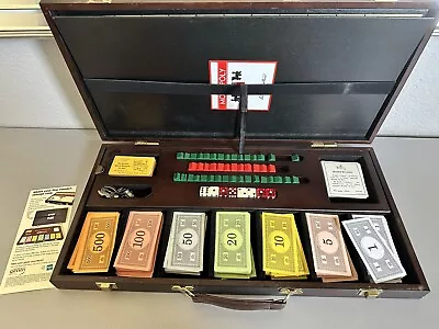 New! RARE Monopoly 1935 Deluxe First 1st Edition Reproduction Wood Case SEALED! • $50