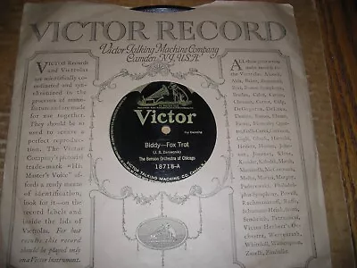 1920 VICTOR 78/The Benson Orchestra Of Chicago/E!!! • $4