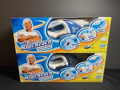 NEW 2  Mr Clean Magic Reach Starter Kit Bathroom Cleaning Tool Detachable Pole • $59.40