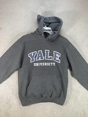 Yale Hoodie Mens Small Gray Sweater College Champion University Ivy Embroidered • $21.66
