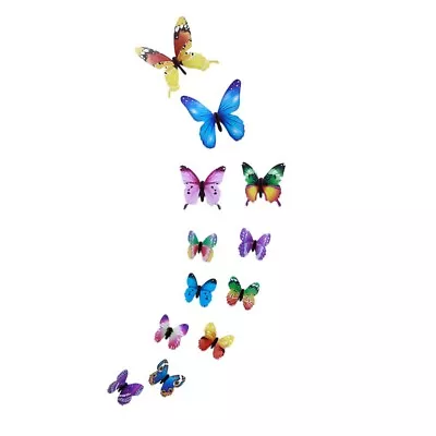 2 X 12pcs 3D Butterfly Removable Stickers Decals Wall Window • $3.80