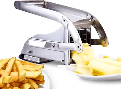 Potato Chipper And French Fry Cutter Includes Two Stainless Steel Sharp Blades A • £30.82