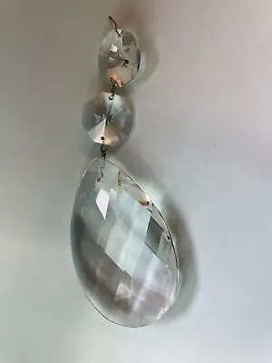 1 X Extra Large Crystal Pear Drop. Chandelier Parts. Craft. Light Catchers D3/1 • £16