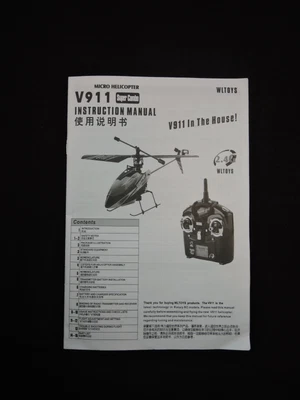 $5 • Buy V911 RC Helicopter Instruction Manual - Slightly Used - Free Shipping!