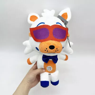 Fnaf Wes Plush Doll 28cm Plush Dog Wear Glasses Figurine Model Toy • $40.19