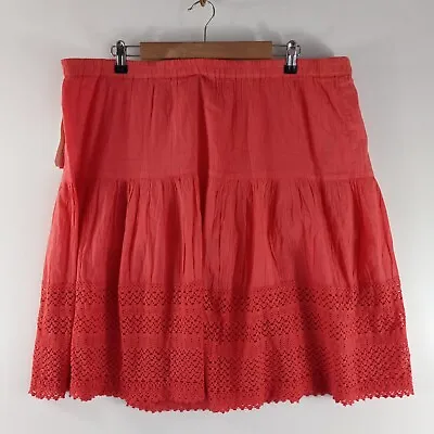 Vintage Metrowear Pleated Skirt Women's Size Large Pink Solid Knee Length Flawed • $7.64