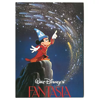 Disney Unused Postcard Sorcerer Mickey Fantasia 1988 Stamped Disneyland Nov 18th • $14.99