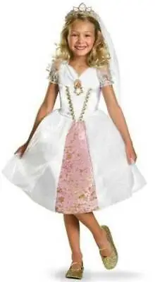 $26 • Buy Girls Rapunzel Disney Princess Wedding Dress & Tiara Halloween Costume-sz 3T/4T