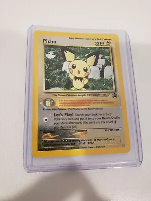 Pichu #35 Reverse Holo Black Star PROMO WOTC Pokemon Card NM • $20