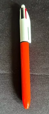 Vintage BIC Four Color Pen France Click Ballpoint Good Condition Orange Works • $13.99
