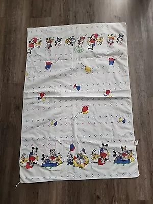 Disney Babies Flannel Receiving Baby Crib Blanket 29  X 40  Mickey Mouse Dundee • $14.99