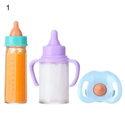 Dolls With Pacifier Bibs Juice Bottles Magic Milk Bottles Plastic Nipple Bottle • £4.94