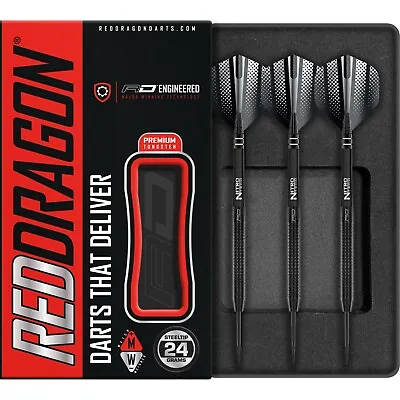 RED DRAGON™ Razor Edge Black Tungsten Darts Set 20g22g24g26g28g • £36.90