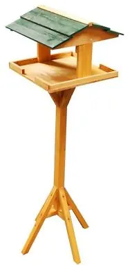 £16.75 • Buy New Bird Feeding Station Natural Wooden Table Easy Assemble Garden Home