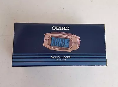 Vintage 1990s Seiko Digital Clock Dual Time Calender Travel Super Rare QHL006GLH • $112.50