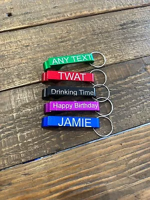 Personalised Bottle Opener Birthday Gifts For Him Her Men Friend Mum Fathers Day • £2.99