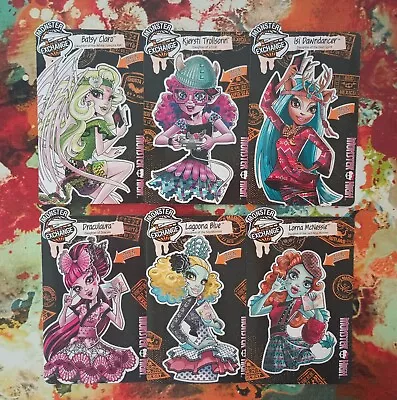 Monster High Exchange Batsy Kjersti Isi Lorna Draculaura Set Of 6 Stickers • $29.99