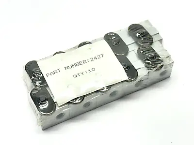 80/20 2427 10 Series Aluminum Panel Mount Block W/ Hardware LOT OF 10 • $80.74