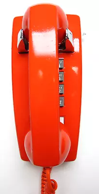 Orange Western Electric 2554 TouchTone Wall Telephone - Full Restoration • $129.95