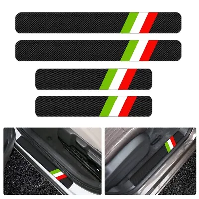 4X Italy Italian Flag Door Sill Plate Protector Tri Color Cover For BMW Audi VW • $12.49