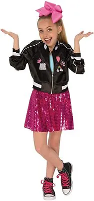 Rubies Jojo Siwa Jacket Sequin Skirt Hair Bow Childrens Halloween Costume 640554 • $53.99