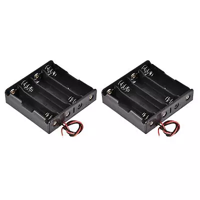 Battery Case Storage Box 4 Slots X 3.7V 2-Wire Lead For 4 X Battery 2 Pcs • $7.31
