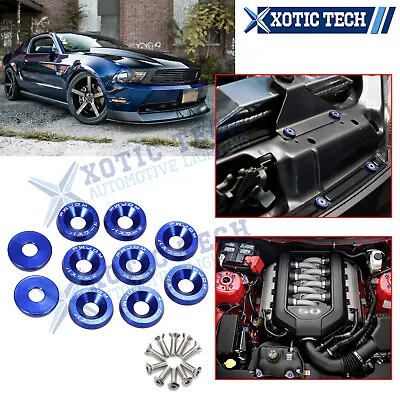 Aluminum Blue M6 Bumper Bolt Engine Bay Screw Dress Up Kit For Ford Mustang • $7.92