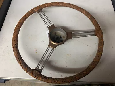 1949 - 1955 MG TD TF Banjo Steering Wheel OEM Gold USED No Center Cap Decent • $221.95