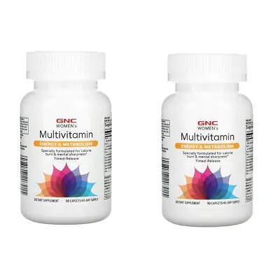 $19.95 • Buy GNC Women's Multivitamin Energy & Metabolism 2 Pack - 180 Total Caplets Vitamins