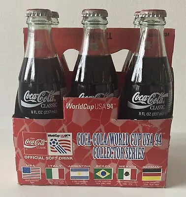 Crate Of 6 Bottles Of Coca Cola Classic World Cup USA 1994 Collector Series • £65