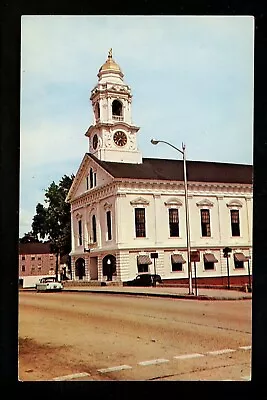 Massachusetts MA Postcard Milford Town Hall Chrome • $4.49