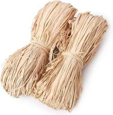 150g Natural Raffia Ribbon Perfect For Crafts Weaving Or Bouquets Gift Wrap • £9.39