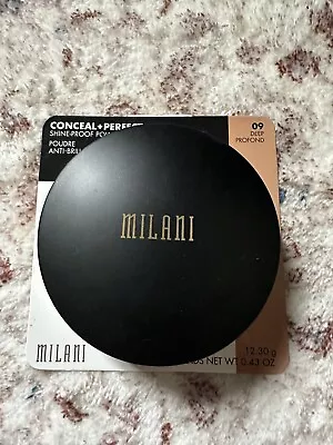Milani Conceal + Perfect Shine-Proof Powder Full Size - 09 DEEP - NEW IN BOX • $16.90