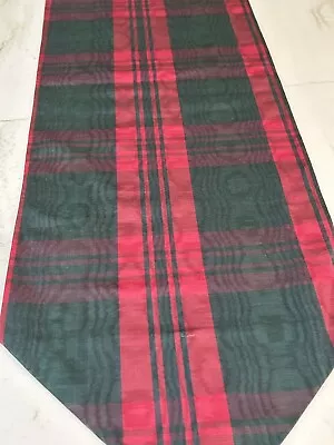 Vintage Christmas Table Runner Green Red Tassel Taiwan 86” • $11.25