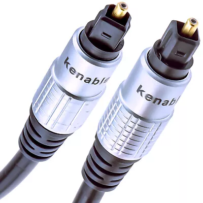 £3.80 • Buy 1.5m Pure TOS Link TOSLink Optical Digital Audio Cable HQ 6mm Lead [008792]