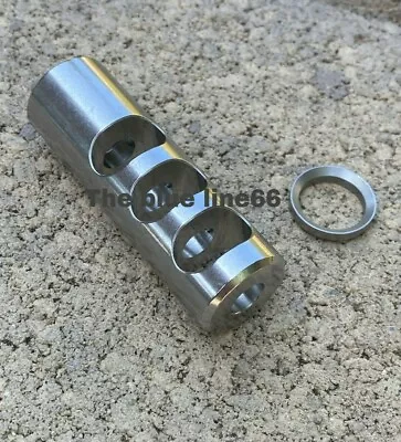 .223 5.56 NATO Muzzle Brake Stainless Steel Compensator 1/2x28 TPI Crush Washer • $31.99